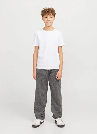 Jack & Jones Normal Bel Gri Erkek Çocuk Denim Pantolon 12279858