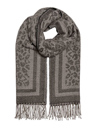 ONLCLARISA ANIMAL SOFT SCARF CC Kadın Kahverengi Atkı - 15350130