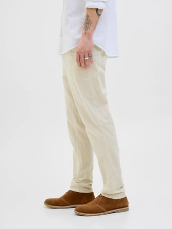 Jack Jones Tace Summer Lınen Blend Tapared Fit Erkek Chino Pantolon 12248604