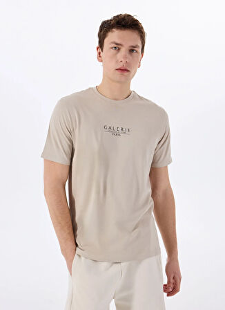 Only & Sons O Yaka Baskılı Ekru Erkek T-Shirt ONSVISTA REG SS TEE