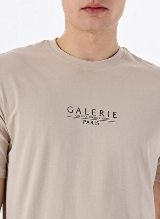 Only & Sons O Yaka Baskılı Ekru Erkek T-Shirt ONSVISTA REG SS TEE