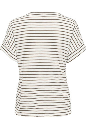 ONLIBEN S/S MOSTER V-NECK GLITTER TOPJRS BEYAZ-1