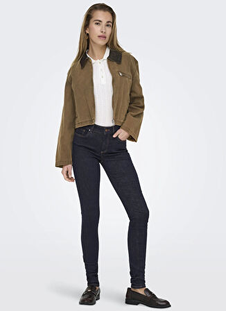 Only Normal Açık Kahve Kadın Ceket ONLCAVA COLLAR JACKET OTW CC