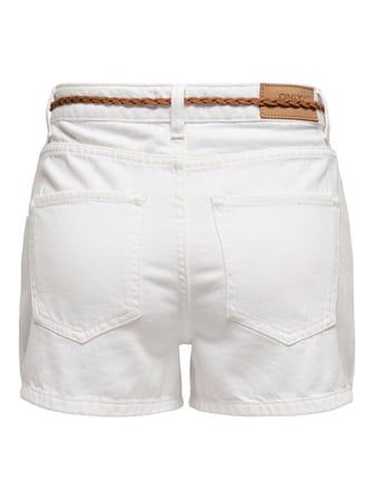 ONLKELLY HW SHORTS DNM AZG NOOS Kadın Beyaz Şort - 15221469