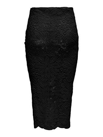 ONLALBERTE MW LONG SKIRT WVN Kadın Siyah Etek - 15344887