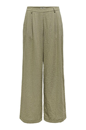 Only Kadın Onlemmıa Rahat Kesim Bol Paça Beli Lastikli Pantolon 15347204 Haki