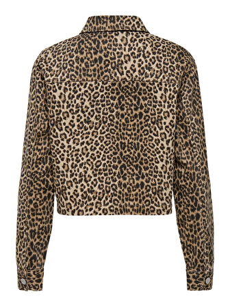 ONLNAOMI AOP JACKET OTW Kadın Kahverengi Ceket - 15347129