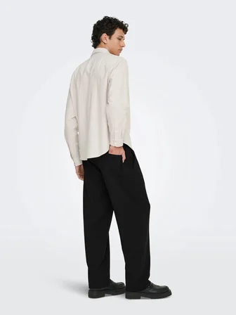 ONSWILL 0292 LOOSE STRING PANT FRML NOOS Erkek Siyah Pantolon - 22033466