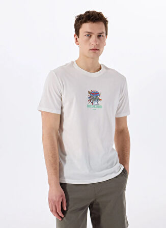 Only & Sons O Yaka Baskılı Beyaz Erkek T-Shirt ONSMIND ONS LOGO REG SS TEE CS