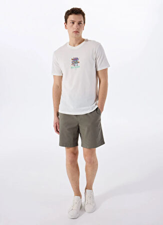 Only & Sons O Yaka Baskılı Beyaz Erkek T-Shirt ONSMIND ONS LOGO REG SS TEE CS