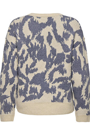 ONLY Gigi LS Glitter O-Neck Kadın Triko Kazak – Işıltılı Bisiklet Yaka 