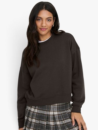 ONLBEST L/S CREW NECK SWT Kadın Kahverengi  - 15338727