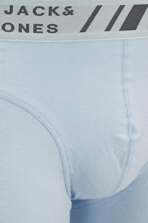 Jack & Jones Erkek 3'lü Düz Renk Boxer Seti - JACAngus Model 