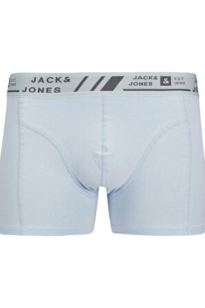 Jack & Jones Erkek 3'lü Düz Renk Boxer Seti - JACAngus Model 