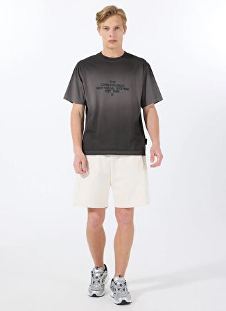 Jack & Jones Bisiklet Yaka Siyah Erkek T-Shirt 12276661_JCOHORIZON FADE SPRAY TEE