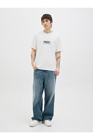 Jack & Jones 12276784 Joralmerıa Brandıng Tee Ss Crew Neck Erkek T-Shirt