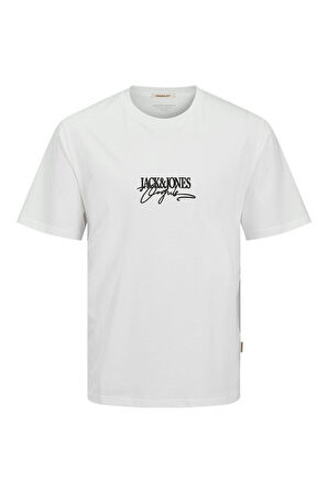 Jack & Jones 12276784 Joralmerıa Brandıng Tee Ss Crew Neck Erkek T-Shirt
