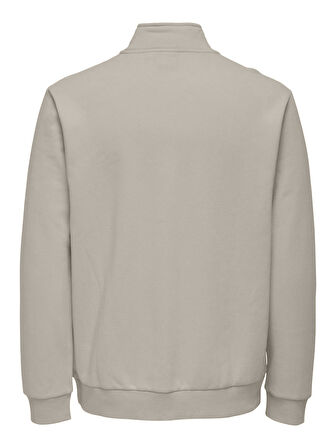 ONSCERES HALF ZIP SWEAT NOOS Erkek Gri Sweatshirt - 22019055