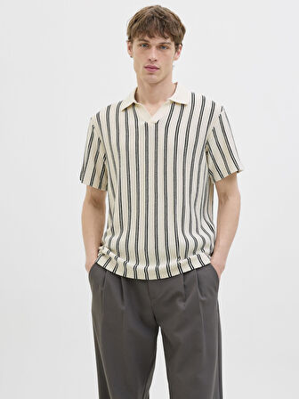 Jack & Jones Premium JPRBLUHARRY Polo Yaka Tişört – Kısa Kollu ve Nefes Alabilir Kumaş 