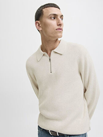 Jack Jones Blamılano Polo Yaka Relax Fit Erkek Kazak 12281743