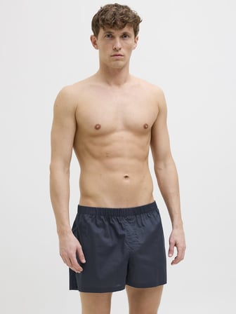 JACMILANO WOVEN 3'LÜ GRİ LACİVERT SİYAH BOXER 12281678