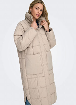 Only Krem Kadın Kaban ONLGRACEN PUFFER OTW