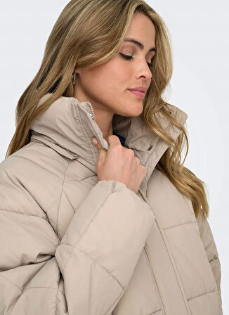 Only Krem Kadın Kaban ONLGRACEN PUFFER OTW