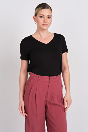 Only Kadın Onlnıca Rahat Kalıp Bol Paça Cepli Pantolon 15348747 Gül Kurusu