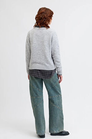 Jack & Jones Jxevi Crew Neck Knit Kadın Kazak