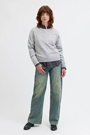 Jack & Jones Jxevi Crew Neck Knit Kadın Kazak