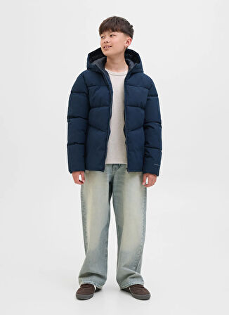 Jack & Jones Lacivert Erkek Çocuk Şişme Mont 12283847