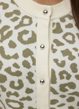 Vero Moda Bisiklet Yaka Normal Çok Renkli Kazak Kadın VMTRES BIEN 2/4 O-NECK CARDIGAN