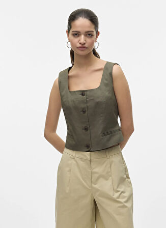 Vero Moda Yeşil Kadın Yelek VMCHIRA SL WAISTCOAT