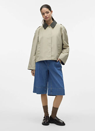 Vero Moda Normal Bej Kadın Ceket VMLUCIA MARIA SHORT JACKET