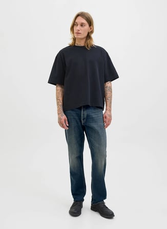 Jack & Jones Mavi Erkek Rahat Denim Pantolon 12278270_JJICHRIS JJORIGINAL AKM 91