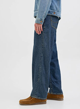 Jack & Jones Normal Bel Bol Kesim Mavi Erkek Denim Pantolon 12278087_JJIEDDIE JJORIGINAL SQ 061