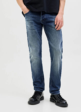 Jack & Jones Düşük Bel Dar Mavi Erkek Denim Pantolon 12278144_JJIGLENN JJORIGINAL CB 820