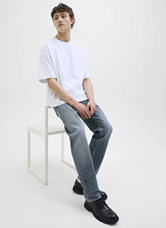 Jack & Jones Yüksek Bel Rahat Mavi Erkek Denim Pantolon 12278152_JJICHRIS JJORIGINAL SBD 03