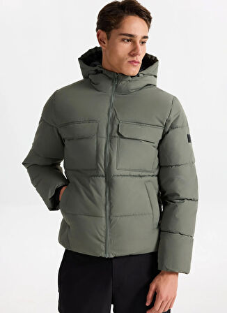 Only & Sons Yeşil Erkek Mont ONSELIJAH PCKT. HOOD JACKET OTW NOO