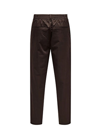 Only & Sons Normal Bel Rahat Kahve Erkek Chino Pantolon ONSCOIL TAPERED 0298 STRING PANT FR