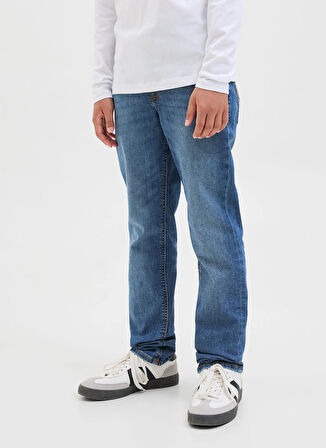 Jack & Jones Normal Bel Mavi Erkek Çocuk Denim Pantolon 12284345