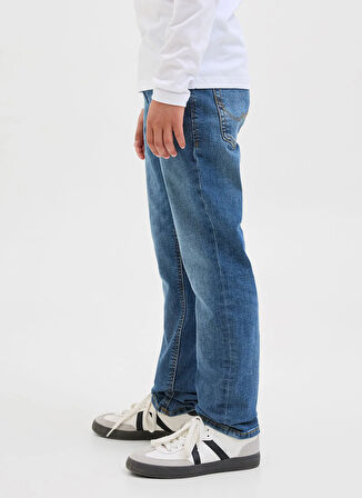 Jack & Jones Normal Bel Mavi Erkek Çocuk Denim Pantolon 12284345