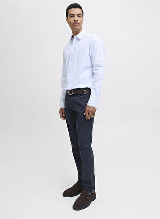 Jack & Jones Normal Bel Dar Lacivert Erkek Denim Pantolon 12279182_JPSTGLENN ORIGINAL 014
