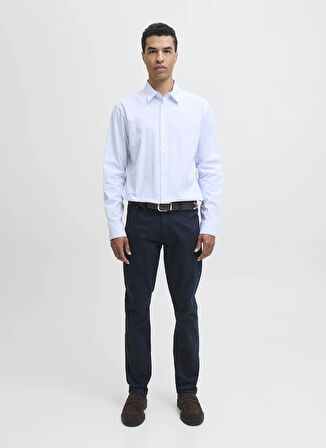 Jack & Jones Normal Bel Dar Lacivert Erkek Denim Pantolon 12279182_JPSTGLENN ORIGINAL 014
