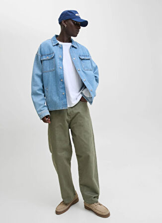 Jack & Jones Normal Bel Geniş Fit Yeşil Erkek Denim Pantolon 12270838_JPSTALEX JJORIGINAL 017 ST