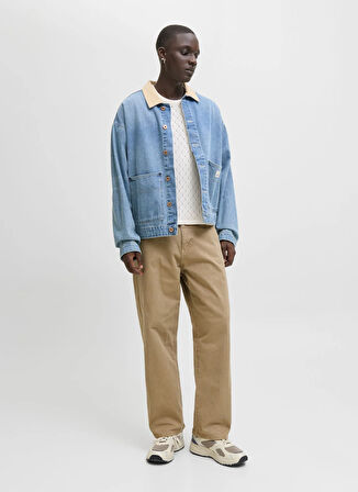 Jack & Jones Normal Bel Geniş Fit Kahve Erkek Denim Pantolon 12270838_JPSTALEX JJORIGINAL 017 ST