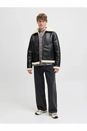 Jack Jones Lıverpool Avıator Suni Deri Erkek Ceket 12282948