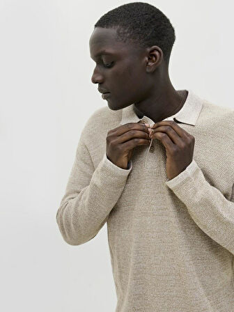 Jack Jones George Polo Yaka Erkek Kazak 12278815