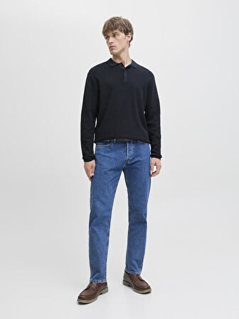 JJEGEORGE KNIT POLO LS SN 