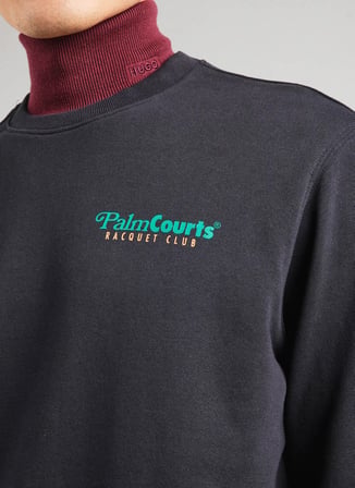 Only & Sons Siyah Erkek Rahat Baskılı Sweatshirt ONSTEN REG LS CREW